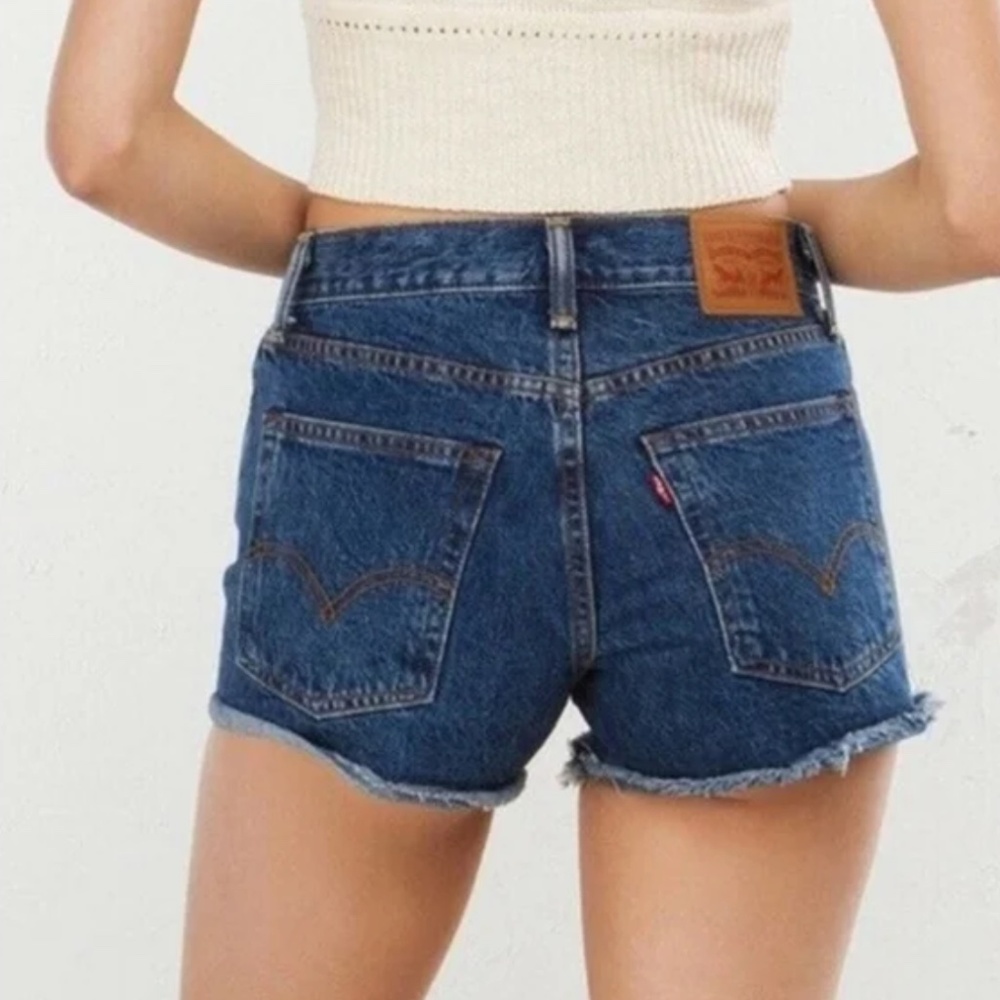 Levi’s Denim high rise shorts White Oak